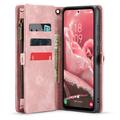 Samsung Galaxy A35 Caseme 008 2-i-1 Multifunksjonell Lommebok-deksel - Rosa