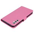 Samsung Galaxy A35 Uggle Rhinestone Lommebok-deksel - Varm Rosa