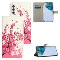 Samsung Galaxy A35 Style Series Lommebok-deksel - Rosa Blomster