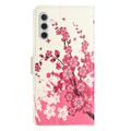 Samsung Galaxy A35 Style Series Lommebok-deksel - Rosa Blomster