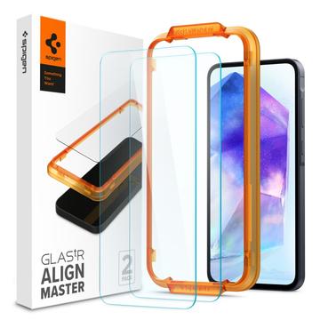 Samsung Galaxy A55 Spigen ALM Glas.tR Skjermbeskytter - 2 Stk.