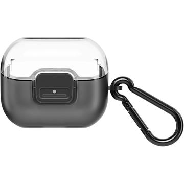 Samsung Galaxy Buds3/Buds3 Clip-etui med karabinkrok GP-FPR630HICBW - Gjennomsiktig