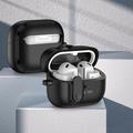 Samsung Galaxy Buds3/Buds3 Pro Tech-Protect Slim Hook-etui - svart