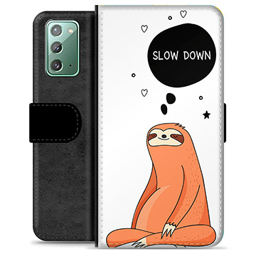 Samsung Galaxy Note20 Premium Lommebok-deksel - Slow Down