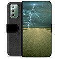 Samsung Galaxy Note20 Premium Lommebok-deksel - Storm