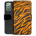 Samsung Galaxy Note20 Premium Lommebok-deksel - Tiger