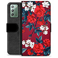 Samsung Galaxy Note20 Premium Lommebok-deksel - Vintage Blomster