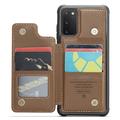 Samsung Galaxy S20 FE 5G/S20 FE 2022 Caseme C22-etui RFID-kortlommebok - Brun