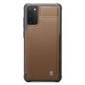 Samsung Galaxy S20 FE 5G/S20 FE 2022 Caseme C22-etui RFID-kortlommebok - Brun