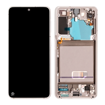 Samsung Galaxy S21 5G Frontdeksel & LCD-skjerm GH82-24544C - Hvit