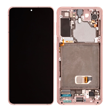 Samsung Galaxy S21 5G Frontdeksel & LCD-skjerm GH82-24544D - Rosa