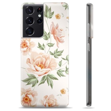 Samsung Galaxy S21 Ultra 5G TPU-deksel - Floral