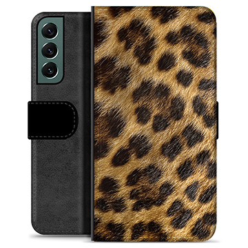 Samsung Galaxy S22+ 5G Premium Lommebok-deksel - Leopard