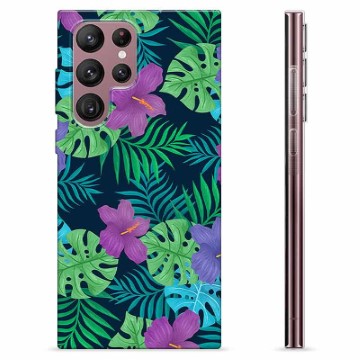 Samsung Galaxy S22 Ultra 5G TPU-deksel - Tropiske Blomster