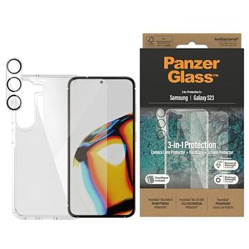 Samsung Galaxy S23 5G PanzerGlass 3-i-1 Beskyttelsessett - Klar