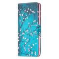 Samsung Galaxy S23 FE Wonder Series Lommebok-deksel - Hvit Blomster