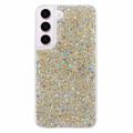 Samsung Galaxy S23 Glitter Flakes TPU-deksel - Gull