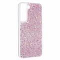 Samsung Galaxy S23 Glitter Flakes TPU-deksel - Rosa