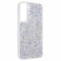 Samsung Galaxy S23 Glitter Flakes TPU-deksel - Sølv