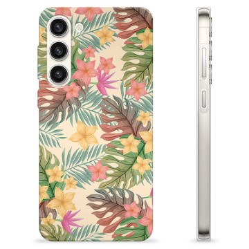 Samsung Galaxy S23+ 5G TPU-deksel - Rosa Blomster