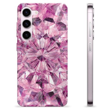 Samsung Galaxy S23 5G TPU-deksel - Rosa Krystall