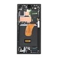 Samsung Galaxy S23 Ultra 5G Frontdeksel & LCD-skjerm GH82-30466A (Åpen Emballasje - Bulk Tilfredsstillende) - Svart