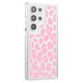 Samsung Galaxy S23 Ultra Fashion TPU-deksel - Rosa leopard