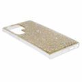 Samsung Galaxy S23 Ultra Glitter Flakes TPU-deksel - Gull