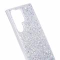 Samsung Galaxy S23 Ultra Glitter Flakes TPU-deksel - Sølv