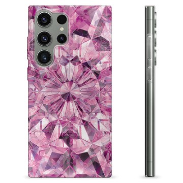 Samsung Galaxy S23 Ultra 5G TPU-deksel - Rosa Krystall