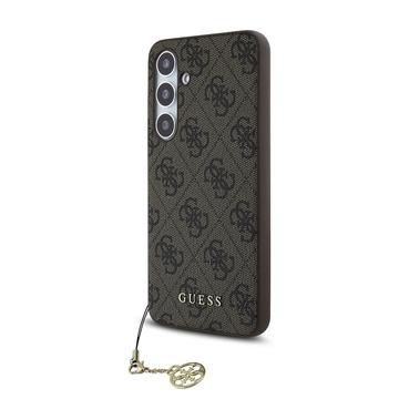 Samsung Galaxy S24 FE Guess 4G Charms Collection Hybrid-deksel - Brun