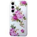 Samsung Galaxy S24 FE Stilig Ultra-Slim TPU-deksel - Rose blomst