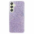 Samsung Galaxy S24 Glitter Flakes TPU-deksel - Lilla