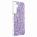 Samsung Galaxy S24 Glitter Flakes TPU-deksel - Lilla