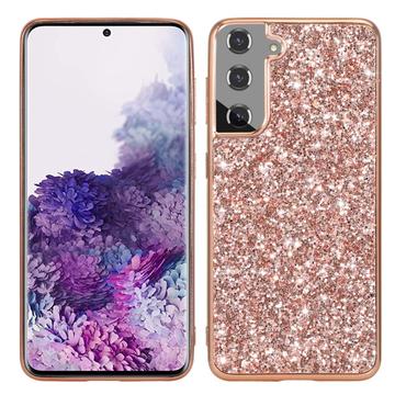 Samsung Galaxy S24 Glitter Series Hybrid-deksel - Roségull