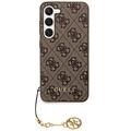 Samsung Galaxy S24 Guess 4G Charms Collection Hybrid-deksel - Brun