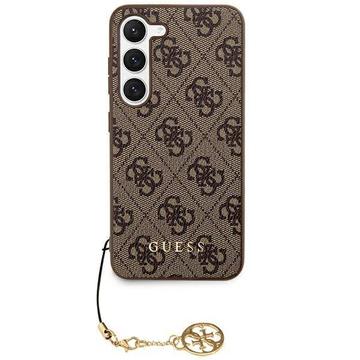 Samsung Galaxy S24 Guess 4G Charms Collection Hybrid-deksel - Brun