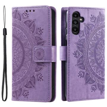 Samsung Galaxy S24 Mandala Series Lommebok-deksel - Lilla