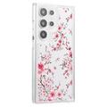 Samsung Galaxy S24 Ultra Fashion TPU-deksel - rosa blomster