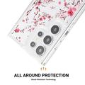 Samsung Galaxy S24 Ultra Fashion TPU-deksel - rosa blomster