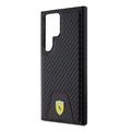 Samsung Galaxy S24 Ultra Ferrari Carbon Stitched bunndeksel - svart