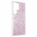 Samsung Galaxy S24 Ultra Glitter Flakes TPU-deksel - Rosa