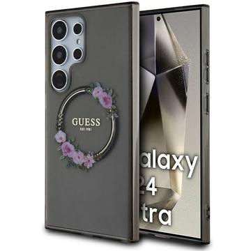 Samsung Galaxy S24 Ultra Guess IML Flowers Wreath-deksel - MagSafe-kompatibelt