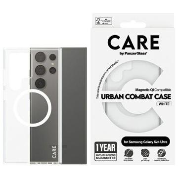 Samsung Galaxy S24 Ultra PanzerGlass Care Transparent Urban Combat Deksel - MagSafe-kompatibel - Hvit