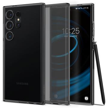 Samsung Galaxy S24 Ultra Spigen Liquid Crystal TPU Deksel - Gjennomsiktig Svart