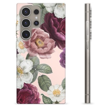 Samsung Galaxy S24 Ultra TPU-deksel - Romantiske Blomster