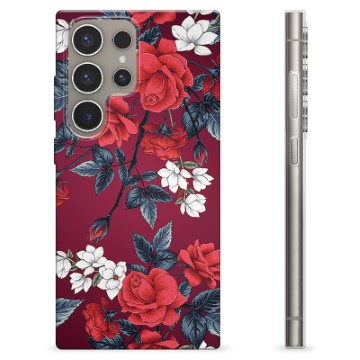 Samsung Galaxy S24 Ultra TPU-deksel - Vintage Blomster