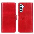 Samsung Galaxy S24 Lommebok-deksel med Magnetisk Lukning - Rød