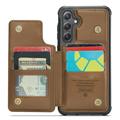 Samsung Galaxy S24+ Caseme C22-etui RFID-kortlommebok - Brun