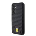 Samsung Galaxy S24+ Ferrari Carbon Stitched bunndeksel - svart